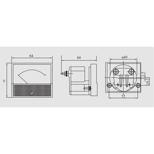 dc-volt-meter-แบบเข็ม-งานโซล่าเซลล์-มีให้เลือกหลายรุ่น-0-600vdc