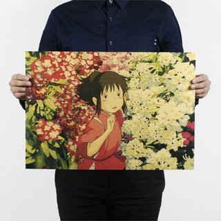 โปสเตอร์ Anime Spirited Away สำหรับตกแต่งบ้าน