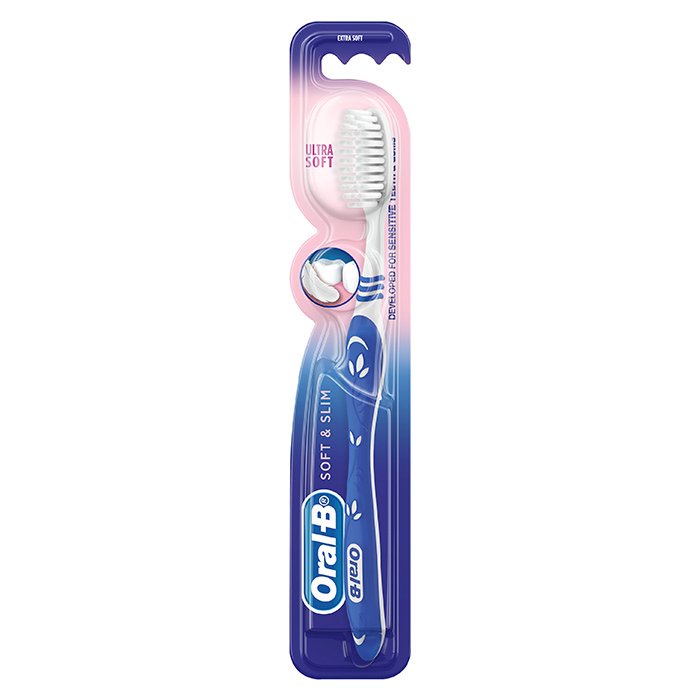 oral-b-ออรัลบี-แปรงสีฟัน-รุ่นซอฟท์แอนด์สลิม-ขนแปรงนุ่มพิเศษ-คละสี