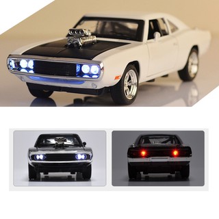 Aiary 1:32 Dodge Charger Diecast Metal Model Car Sound and Light Pull-back Vehicle Toy