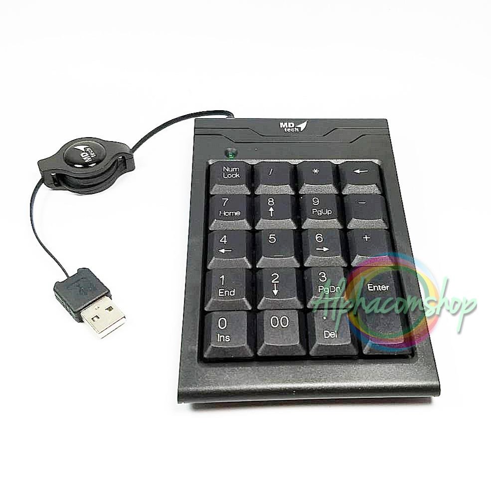 keypad-คีบอร์ดตัวเลข-เก็บสาย-md-tech-pt971