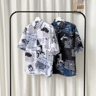 ภาพขนาดย่อของภาพหน้าปกสินค้าเสื้อฮาวาย เสื้อเชิ้ตแขนสั้น ผ้าเนื้อดี แห้งไว  ส่งจากไทย จากร้าน rennynite บน Shopee