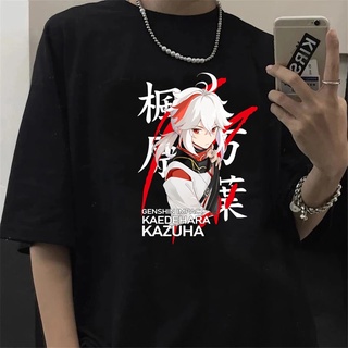 เสื้อยืด พิมพ์ลายกราฟฟิคการ์ตูน Genshin Impact Kawaii Hu Tao สไตล์ฮิปฮอป แฟชั่นฮาราจูกุ สําหรับผู้ชาย และผู้หญิง