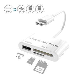 USB C ประเภท C การ์ด SD Reader ADAPTER SD และ Micro SD TF สมาร์ทโฟน Memory Card Reader สำหรับ macBook Pro Type-C พอร์ต