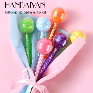 Handaiyan ลิปบาล์ม ลิปสติก ลิปออยล์ ลิปบาล์ม อมยิ้ม ให้ความชุ่มชื้น เปลี่ยนสี