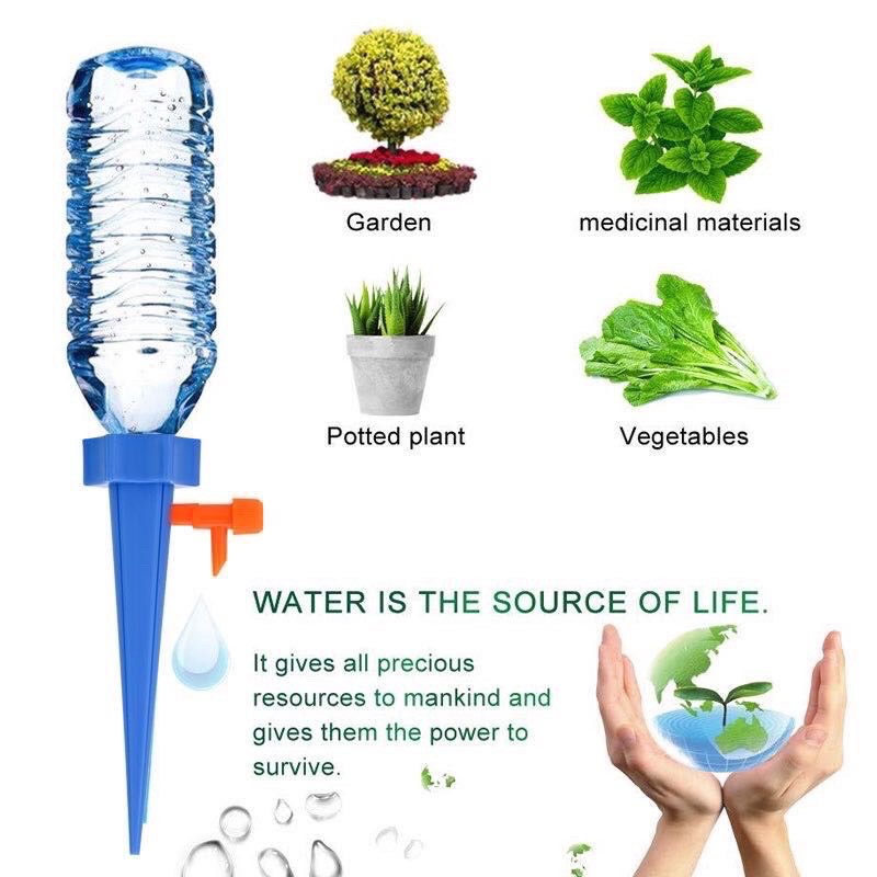 ระบบหัวหยดน้ำ-รดน้ำต้นไม้อัตโนมัติ-ขวดน้ำอัดลม