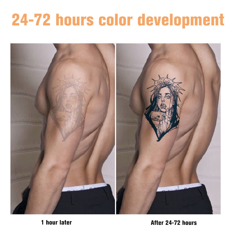 สติ๊กเกอร์แทททู-พร้อมส่ง-tatoo-body-art-สติ๊กเกอร์แปะตัว