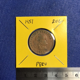 Special Lot No.60072 ปี1951 PERU 20 CENTAVOS เหรียญสะสม เหรียญต่างประเทศ เหรียญเก่า หายาก ราคาถูก
