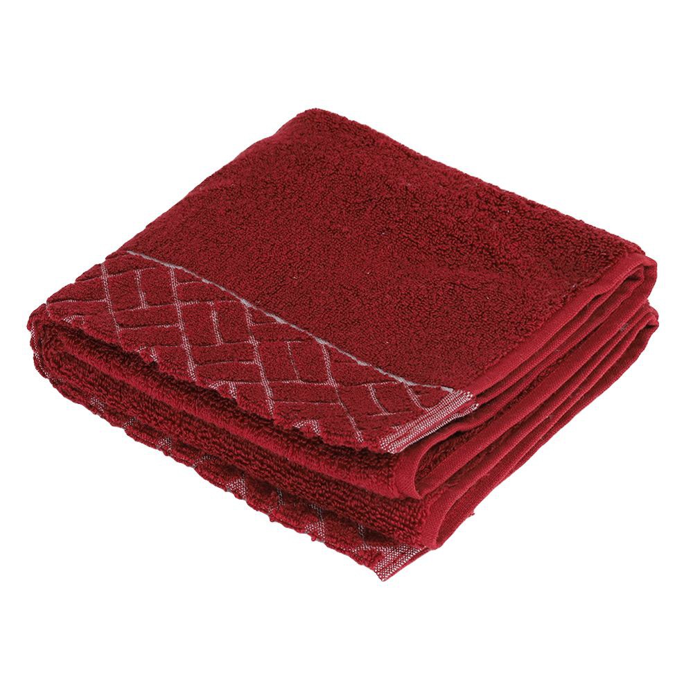 ผ้าขนหนู-style-mosaic-16x32-นิ้ว-สีแดง-ผ้าเช็ดผม-ผ้าเช็ดตัวและชุดคลุม-ห้องน้ำ-towel-style-mosaic-16x32-red