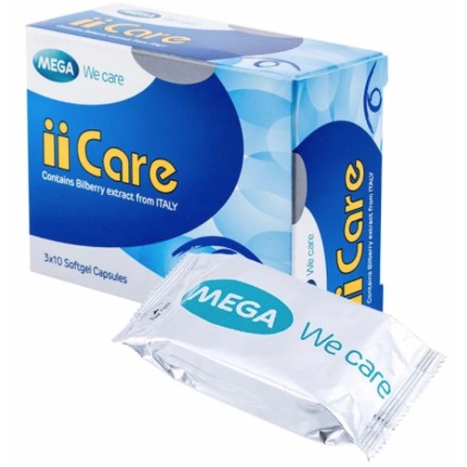 ภาพสินค้าMega wecare iicare 30 แคปซูล เมก้าวีแคร์ ไอแคร์ บำรุงสายตา เมื่อซื้อ3กล่องแถม1กล่อง จากร้าน very_cheap_store บน Shopee ภาพที่ 1