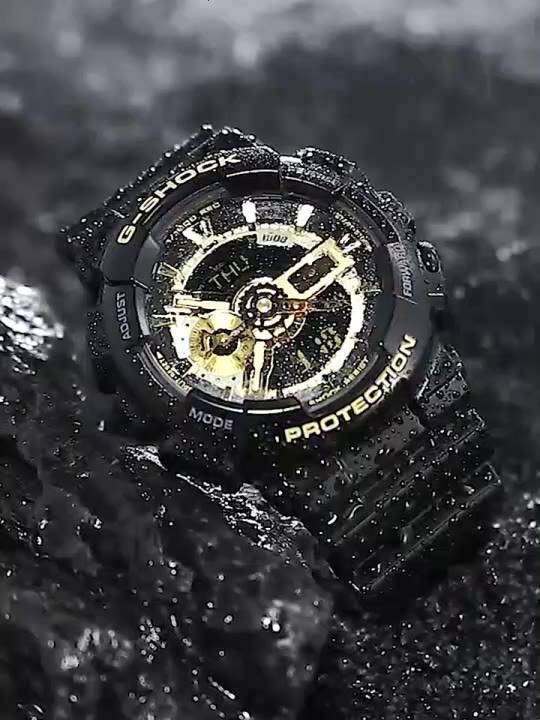 แท้-cmg-g-shock-ga-110gb-1a-นาฬิกาข้อมือผู้ชาย-สายเรซิ่น-รุ่น-ga-110gb-1adr-ประกัน-cmg-1-ปี