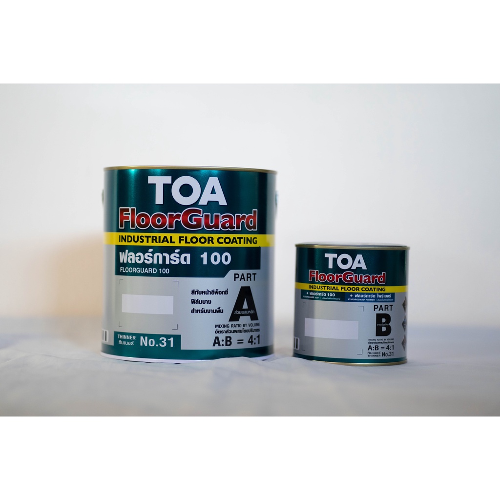 TOA FloorGuard 100 สำหรับงานพื้นภายในอาคาร ชนิดฟิล์มบาง 3.028 ลิตร ...
