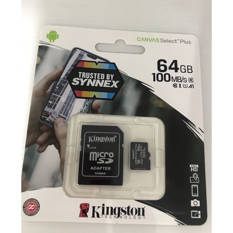 เมมโมรี่การ์ด Kingston64กิ๊กของแท้ ประกันศูนย์ ตลอด อายุการใช้งาน ...