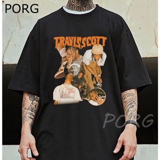 เสื้อยืดลําลอง แขนสั้น พิมพ์ลายกราฟฟิค Travis Scott สไตล์ฮิปฮอป 2Pac