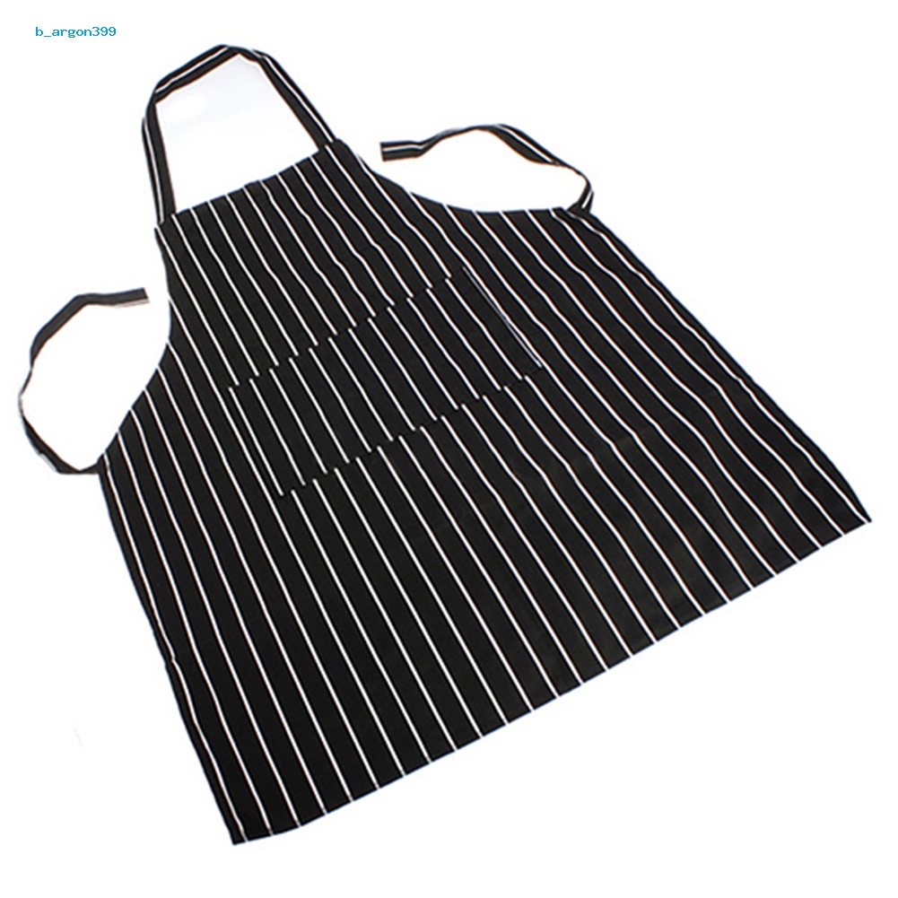 ne-adjustable-adult-black-stripe-bib-apron-with-2-pockets-chef-waiter-kitchen-cook