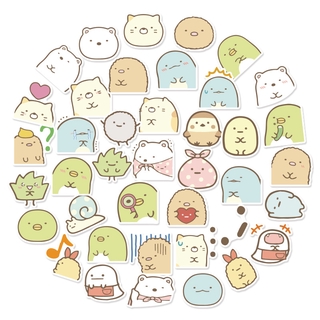 Sumikkogurashi สติ๊กเกอร์การ์ตูนญี่ปุ่นกันน้ํา 40 ชิ้นสําหรับโน๊ตบุ๊ค / Scrap Book / Phone ( 2 แบบ )