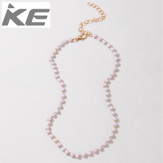Korean temperament all-match pearl necklace womens single simple necklace clavicle chain for