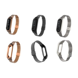 สายนาฬิกาข้อมือ Xiaomi mi band 6 5 3 4 สายรัดข้อมือสแตนเลส Miband 2 Smart Metal Wrist โลหะสแตนเลส Replacement Bracelet