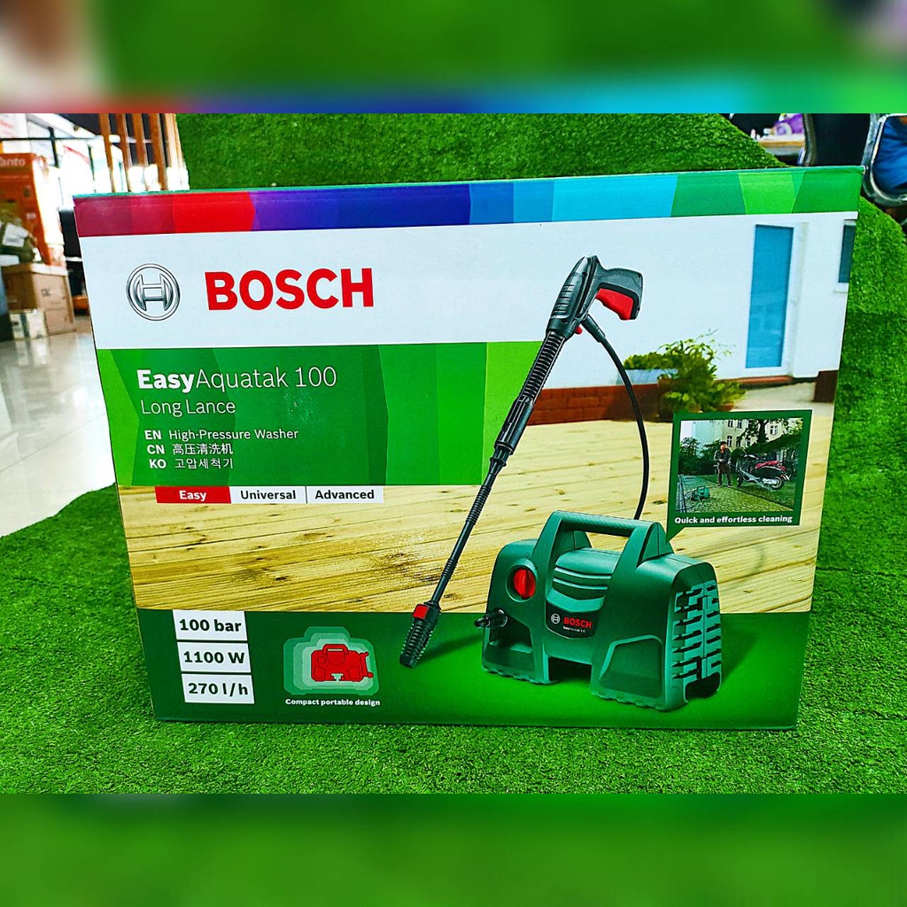 bosch-เครื่องฉีดน้ำแรงดันสูง-รุ่น-easy-aquatak-100บาร์-1100วัตต์-ปืนยาว-เครื่องทำความสะอาด-อัดฉีด-ล้างรถ-แรงดันสูง