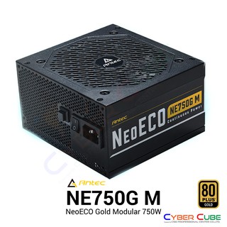 Antec NE750G M NeoECO Gold Modular 750W (80 Plus Gold) POWER SUPPLY ( อุปกรณ์จ่ายไฟ / PSU) -- Fully Modular