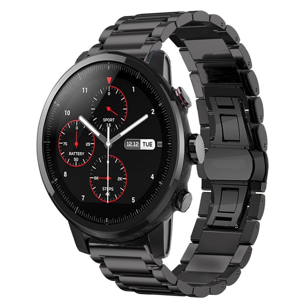 สายรัดข้อมือสแตนเลสสตีลสำหรับนาฬิกากีฬา-huami-amazfit-stratos-2-2s-3
