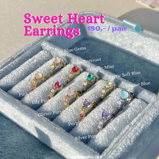 ภาพขนาดย่อของภาพหน้าปกสินค้า( ลดเพิ่ม 45.- กรอกโค้ด "5XTYS") ต่างหู Sweet Heart Earring วัสดุอย่างดี ขนาดกระชับหู ใส่สบาย - The green Box จากร้าน thegreenbox.tgb บน Shopee ภาพที่ 3