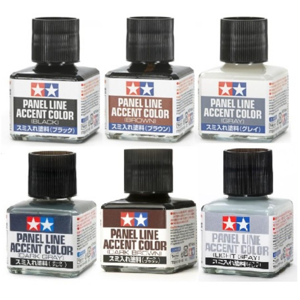 Panel line Accent Color น้ำหมึกตัดเส้นกันดั้ม โมเดล ของแท้ [TAMIYA] ตัด