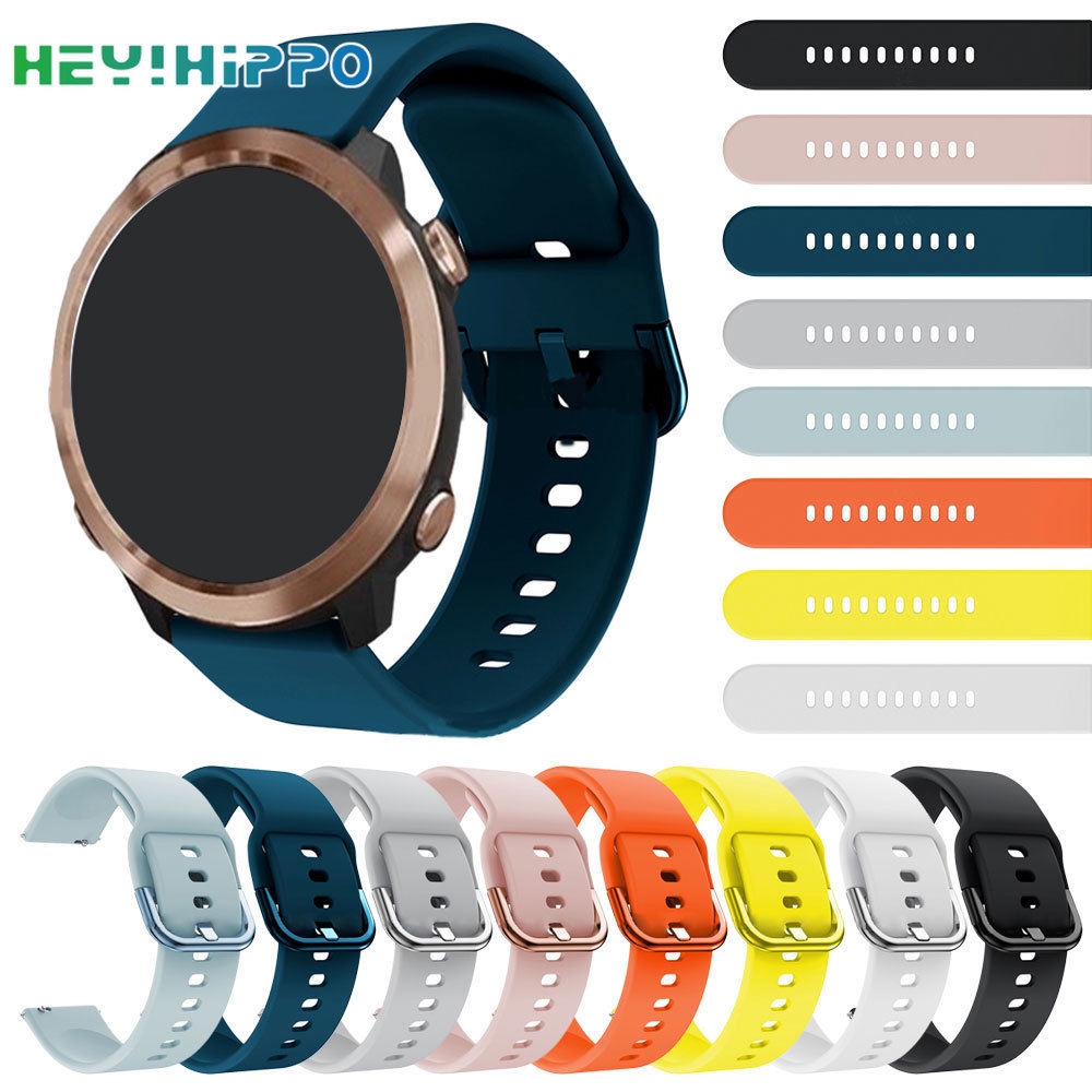 ภาพหน้าปกสินค้าสายนาฬิกาข้อมือซิลิโคนสำหรับ Garmin Vivoactive 3 Music Vivoactive จากร้าน hihippo.th บน Shopee