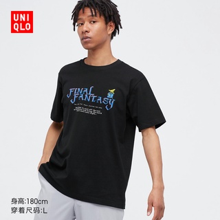 Uniqlo UT เสื้อยืดแขนสั้น พิมพ์ลายแฟนตาซี Final Fantasy สําหรับผู้ชาย 447505