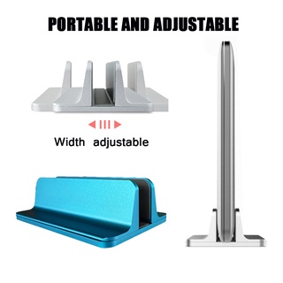 FSYIBA Universal Vertical Laptop Stand single/Double Aluminum Desktop Stand Desktop Space Saving Holder