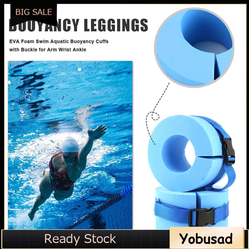 ภาพสินค้า2x Foam Aquatic Cuffs Swimming Leggings Water Exercise Aerobics Float Ring จากร้าน yobusad.th บน Shopee ภาพที่ 4