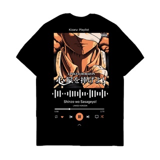 เสื้อยืดผู้ชาย เสื้อยืด พิมพ์ลาย Kizaru Music Series Attack on Titan SASAGEYO สําหรับผู้ชาย S-5XL