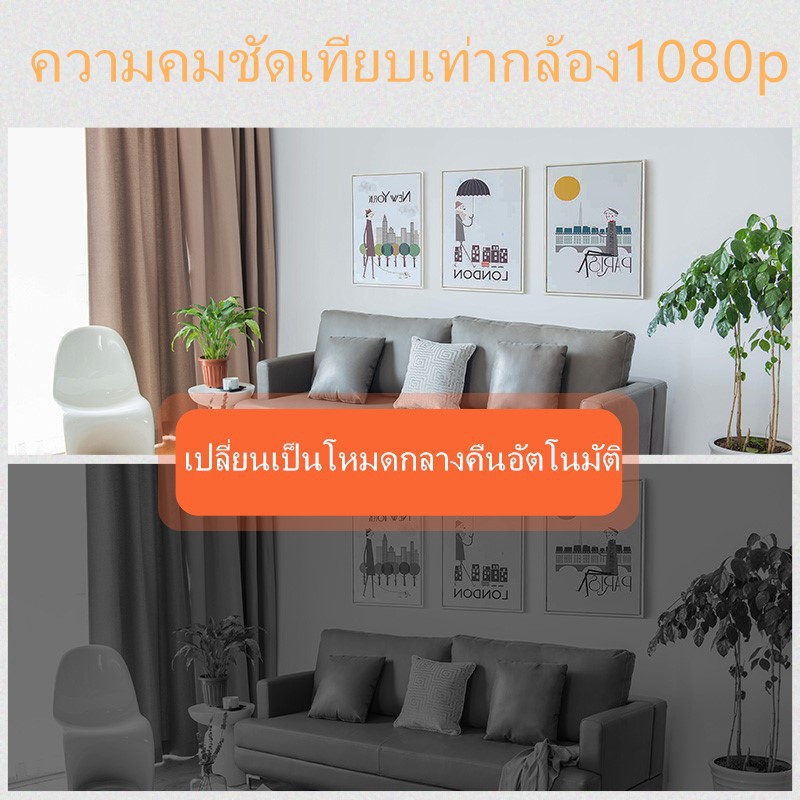 ภาพสินค้าFNKvisionกล้องวงจรปิด Full HD 1080P 32GWifi Wirless IP camera 2ล้านพิกเซล การแจ้งเตือน สัญญาณเตือนโทรศัพท์มือถือ YooSee จากร้าน fnkvision1 บน Shopee ภาพที่ 2