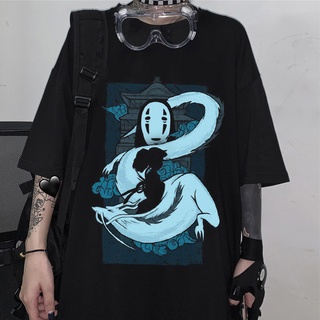 [2022]เสื้อยืดพิมพ์ลายprintingTotoro Harajuku Gothic Summer anime T-Shirt Fashion Print Cartoon Tops styles woman tshirt