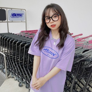 เสื้อยืด oversized ผู้หญิงเกาหลีแขนสั้น สีสัน, เสื้อยืดแขนสั้นผู้หญิง DKMV Original Tee