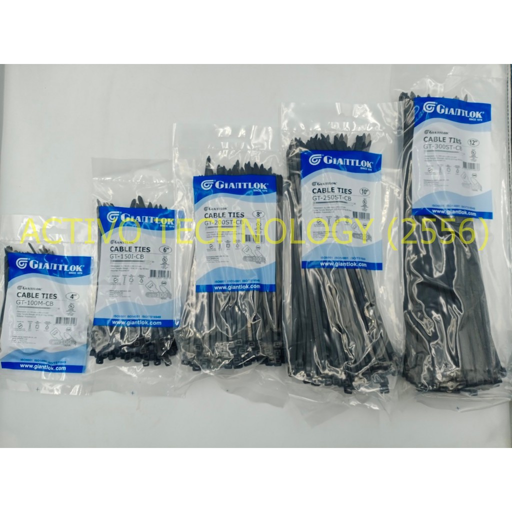 cable-tie-เคเบิ้ลไทร์-สายรัด-ขนาด-4-6-8-10-12-สีดำ-giantlok