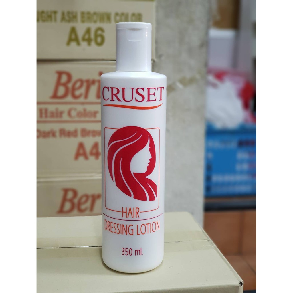 ครูเซ็ท น้ำมันแต่งผม (สูครน้ำมันวาว) 350มล. Cruset Hair Dressing Lotion