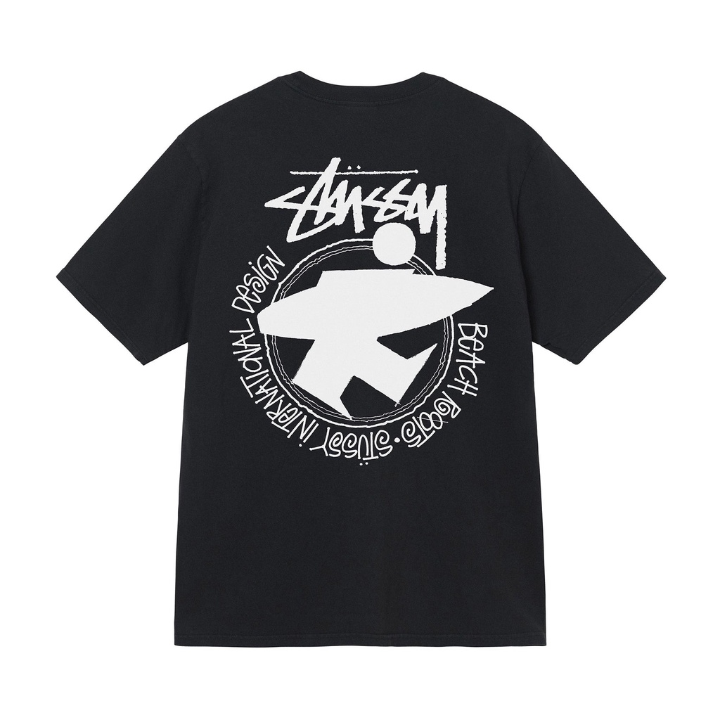 เสื้อยืดพิมพ์ลายแฟชั่น-stussy-เสื้อยืดย้อมสีรากบีช-สวยหรู