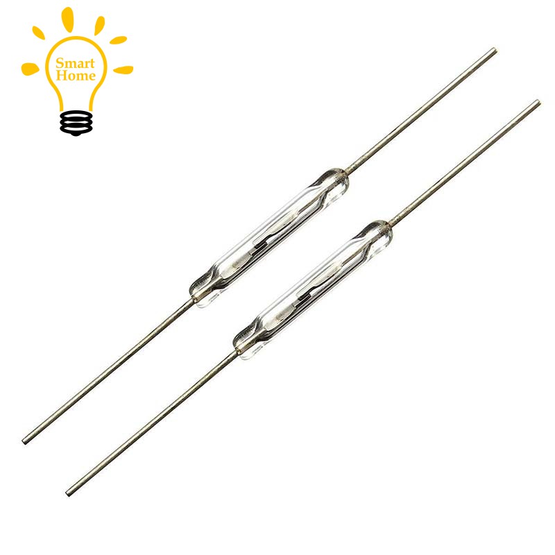 110 pcs Reed contact 14mm x 2mm Miniature reed contact Reed switch 44mm ...