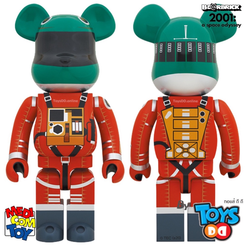 Be@rbrick 1000% Space Suit Green Helmet & Orange Suit Version