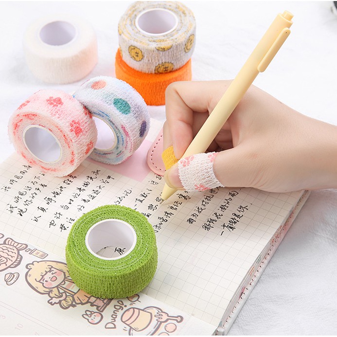 cute-finger-bandage-student-writing-finger-guard-wear-proof-tape-cartoon-cocoon-proof-self-adhesive-finger-guard