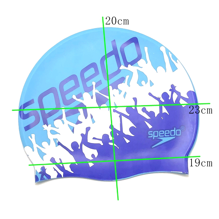 ใหม่จำกัดเวลาจุดพิมพ์ข้อบกพร่องซิลิโคนหมวกว่ายน้ำspeedoหมวกว่ายน้ำซิลิโคนกันน้ำสำหรับผู้ใหญ่