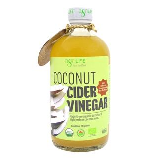 Agrilife Organic Coconut Cider Vinegar 480 ml. น้ำส้มสายชูหมักจากมะพร้าวออร์แกนิค (05-7905)