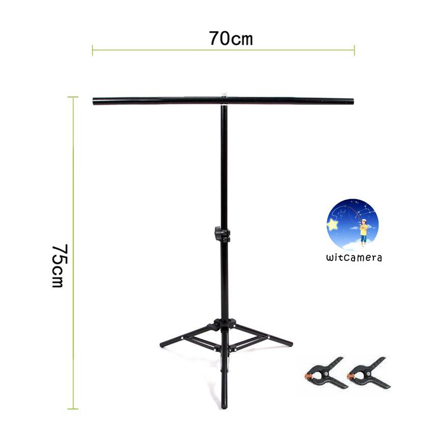 70 * 75cm Small Photography Studio Video Metal Support Stand System Kit ...