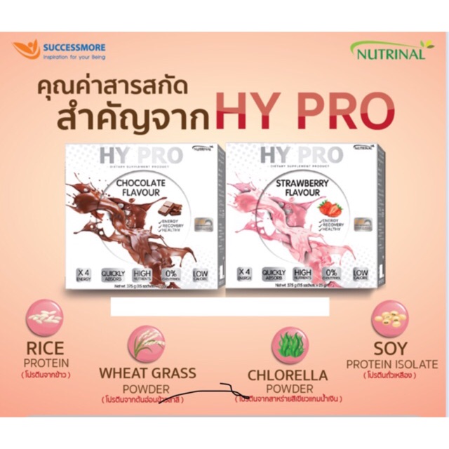 HY PRO โปรตีนเสริมอาหารซ่อมแซมเซลล์ต่างๆ เพื่อหุ่นดี สุขภาพดี | Shopee ...