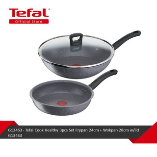 💥New💥TEFAL ชุดกระทะ รุ่น Cook Healthy 3 Set