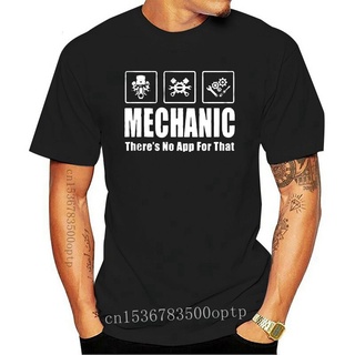 [S-5XL] เสื้อยืด พิมพ์ลายกลไก Mechanic Haves No App For That สําหรับผู้ชาย 483084