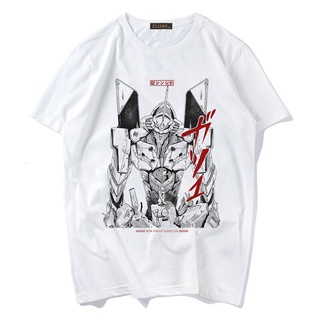 ใหม่ เสื้อยืดคอกลม แขนสั้น พิมพ์ลายการ์ตูนอนิเมะ Evangelion Ulzzang 90S สไตล์ญี่ปุ่น แฟชั่นฮาราจูกุ สําหรับผู้ชาย