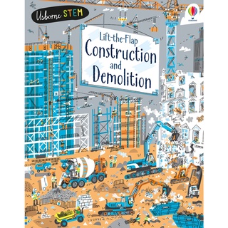 DKTODAY หนังสือ USBORNE LIFT-THE-FLAP CONSTRUCTION &amp; DEMOLITION (AGE 5+)