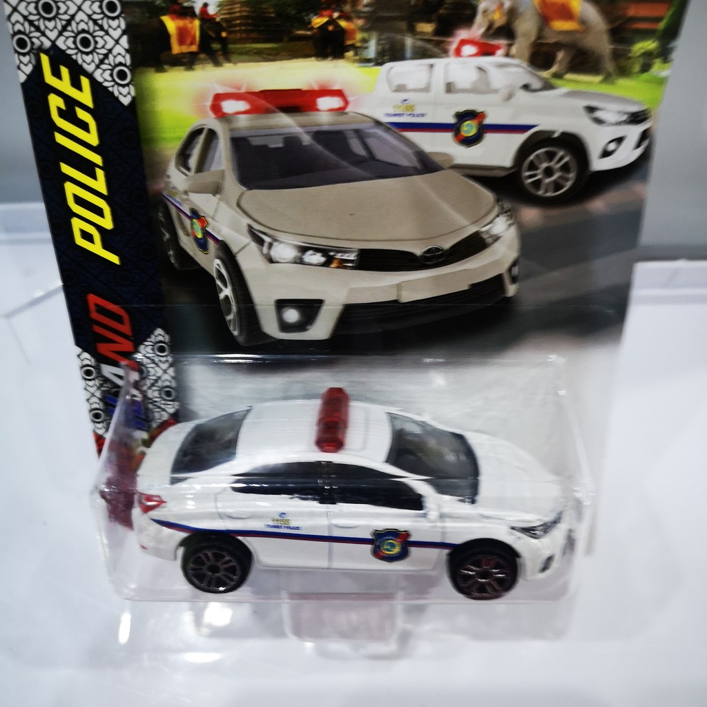 รถตำรวจท่องเที่ยว-police-รถเหล็ก-majorette-toyota-corolla-altis-โมเดลรถยนต์